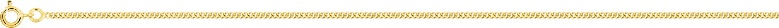 Chaîne or jaune 750/1000 maille gourmette longueur 50 cm épaisseur 1.62 mm