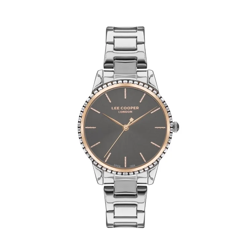 Montre Quartz Femme en Métal, Doré Rose, Argenté - LC07438.460 – Métal Blanc