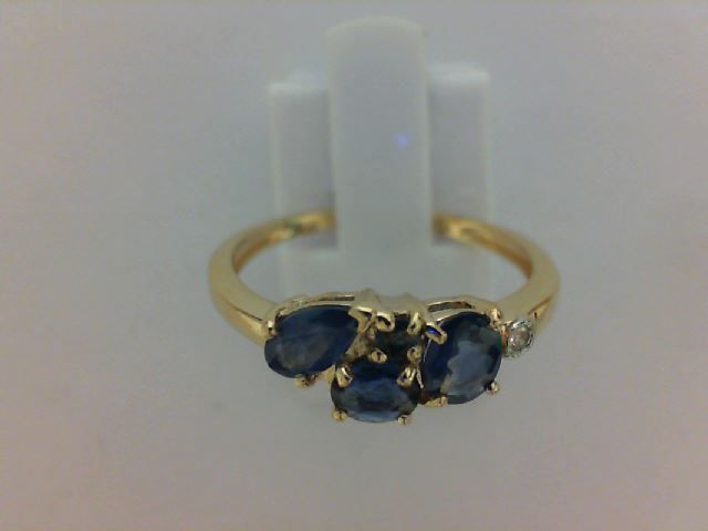 BAGUE ORJ 750°LITGH SAPHIR 1.2cts DIAM0.