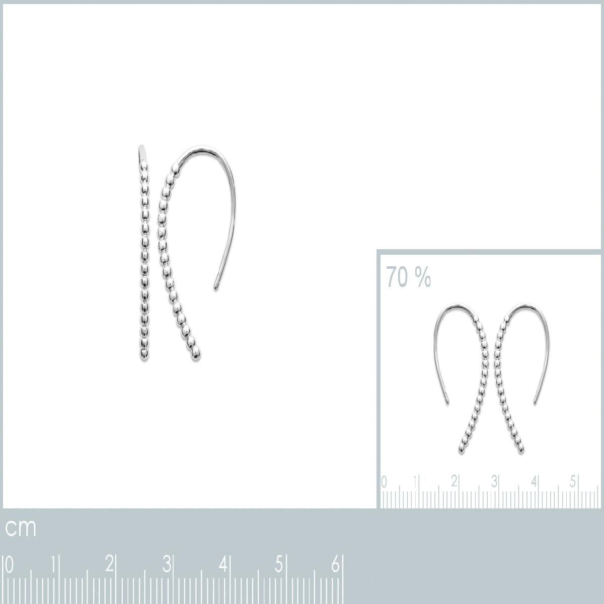 Boucles d'oreilles pendantes AG925 Argent