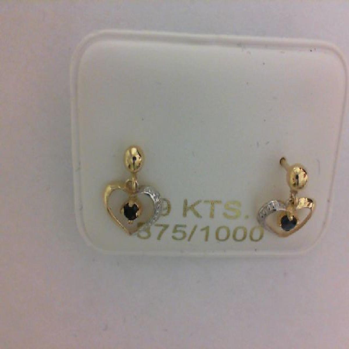Boucles d'oreilles AU375 – Or Jaune 9 Carats Alliage 375 Finition Poli Brillant Lustrée