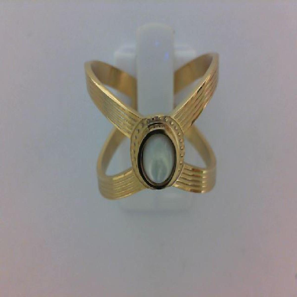 Bague Solitaire – Pierre de Lune Naturelle et Facettée, Taille Princesse – Acier Inoxydable