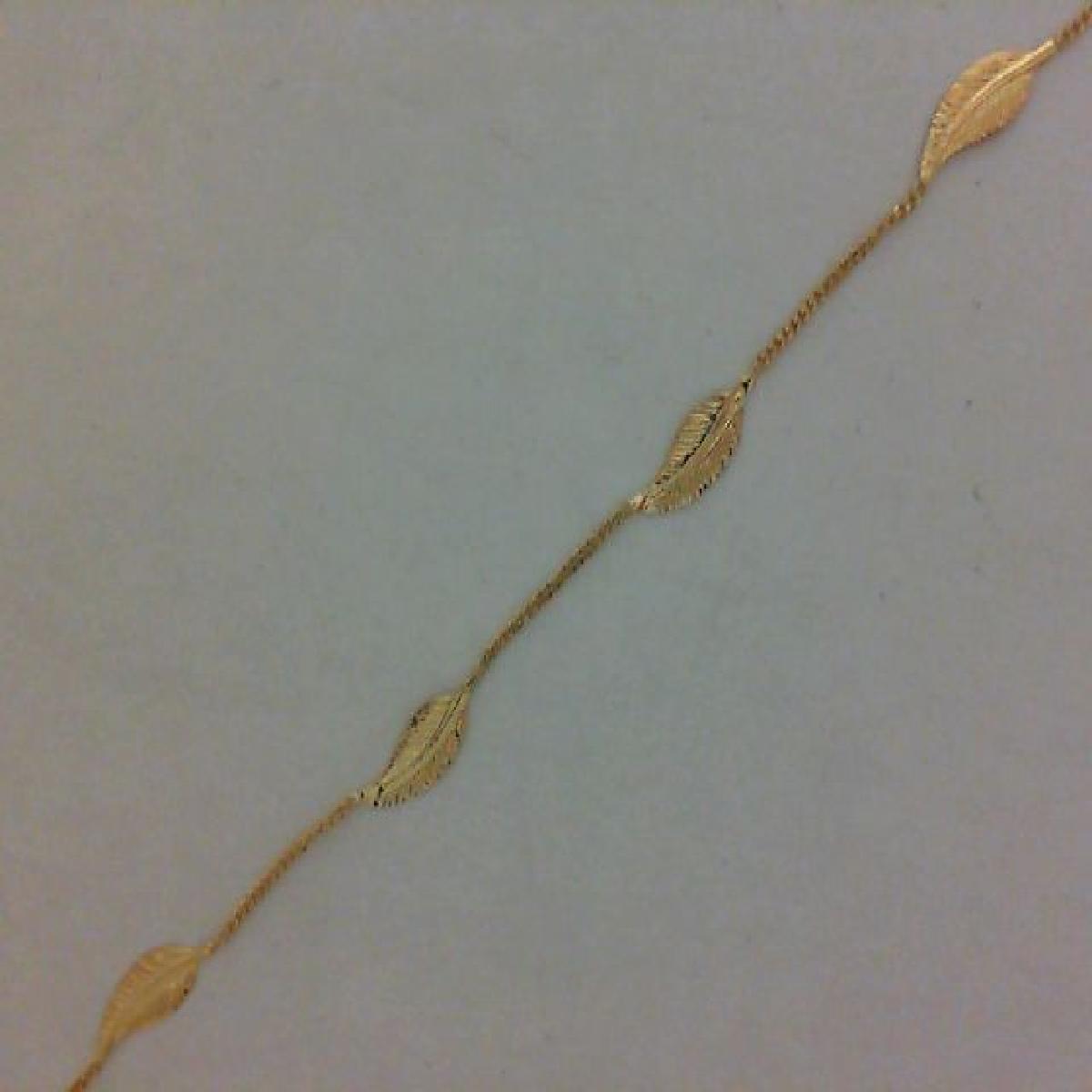 Bracelet Longueur Réglable Chaîne Torsadée à Maillons Miniatures AU375 - Or Jaune 9 Carats