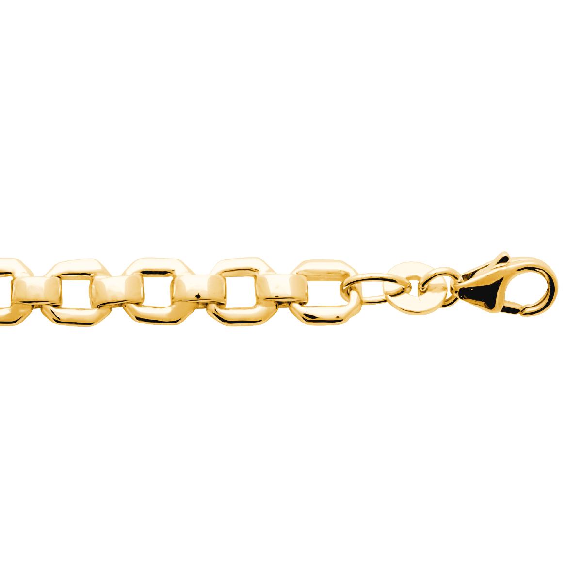Bracelet Chaîne Fine Gravable ALOÏZE Édition Limitée - Or Jaune 18 Carats Finition Satinée