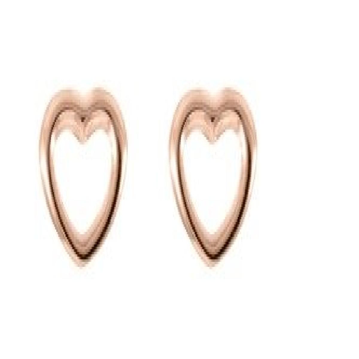 Boucles d'Oreilles Modèle ALOÏZE Signature Ciselé Gravé Pied-de-Poule – Or Jaune 18 Carats