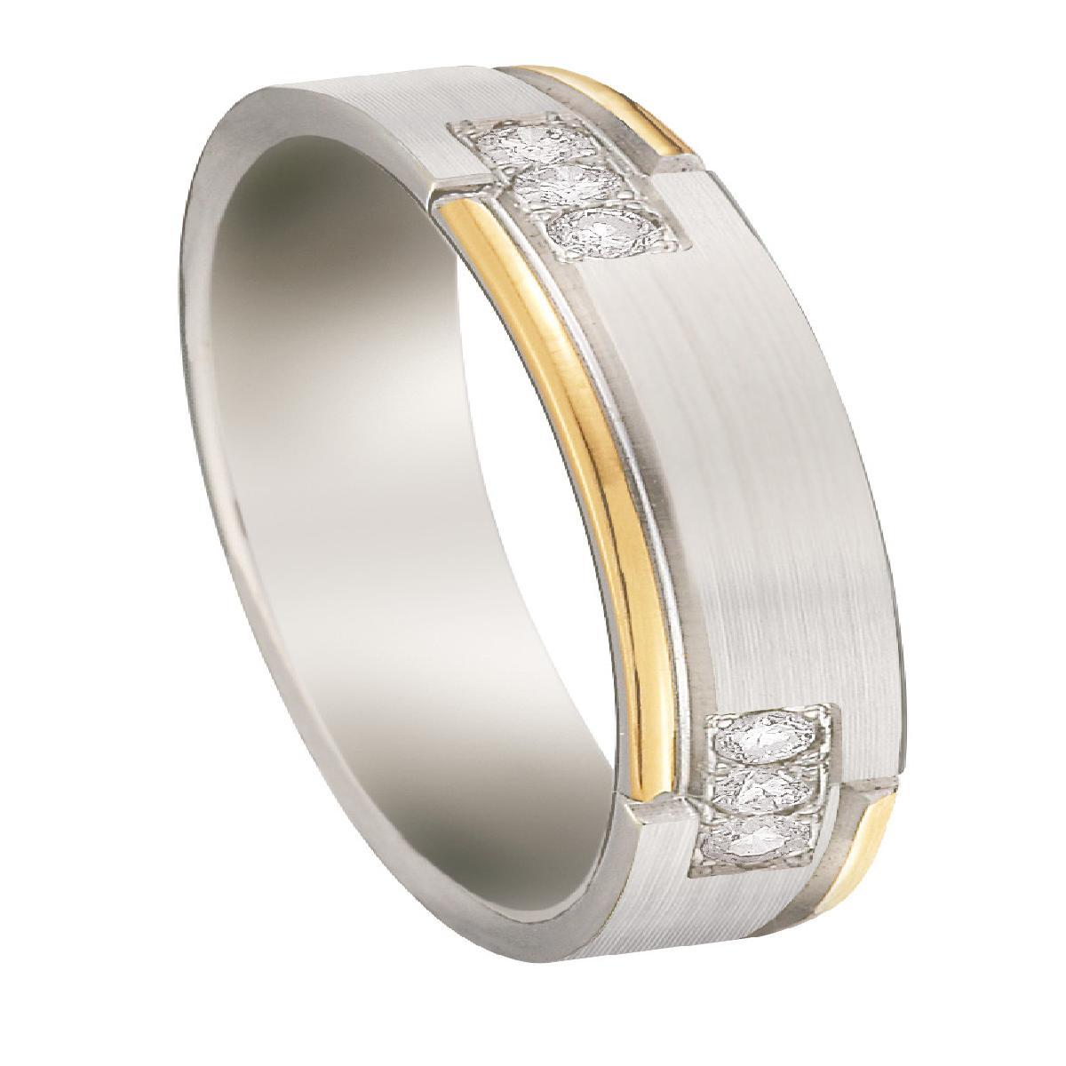 Bagues AU750 Or Jaune 18 Carats Diamant Sertie En Griffes Pour Femme Modèle Classique De Joaillerie Française