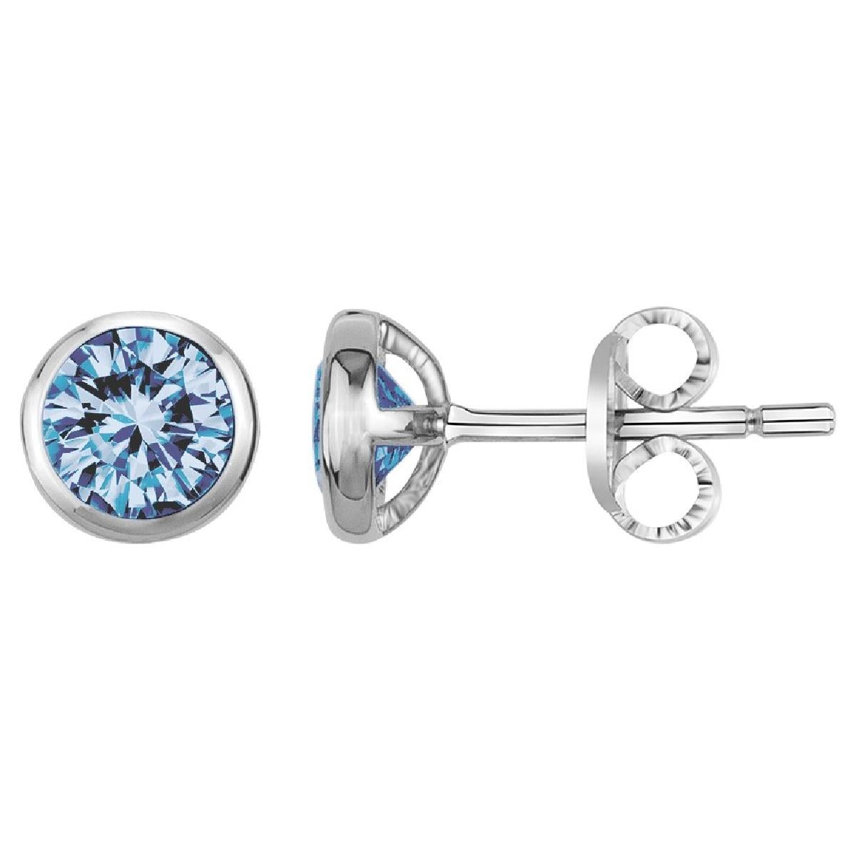Boutons D'Oreilles À Pierres De Couleur Taillés Facette Spinelle Multicolore Argent 925