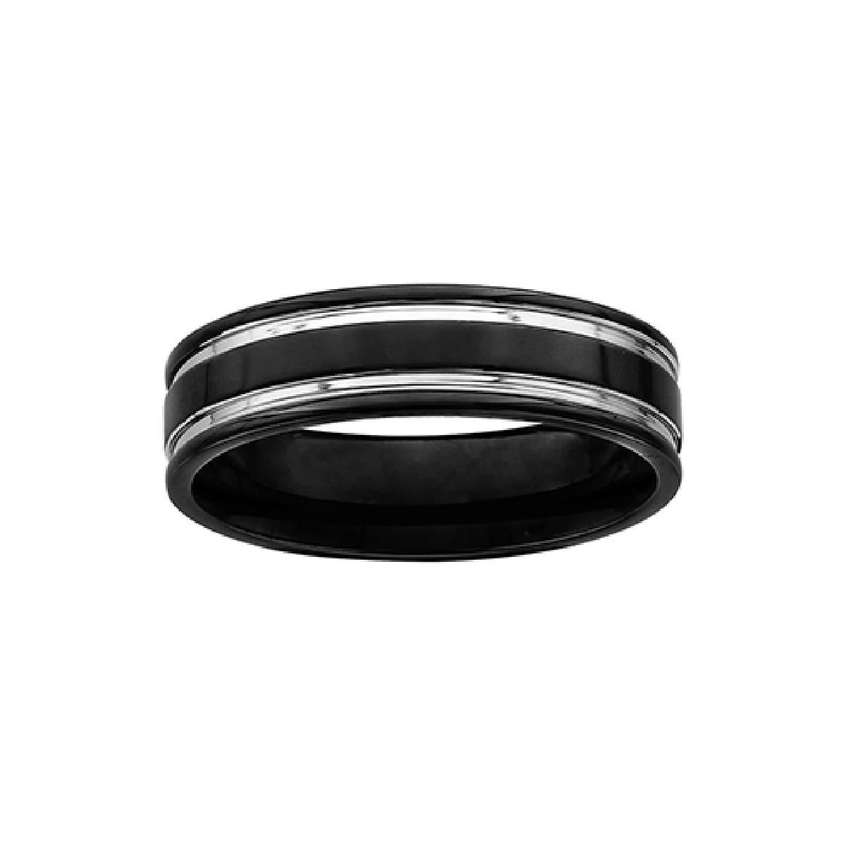 Bague Anneau Droit Gravable Sculpté Ciselé Finement Poli – Acier Inoxydable Poli Satiné