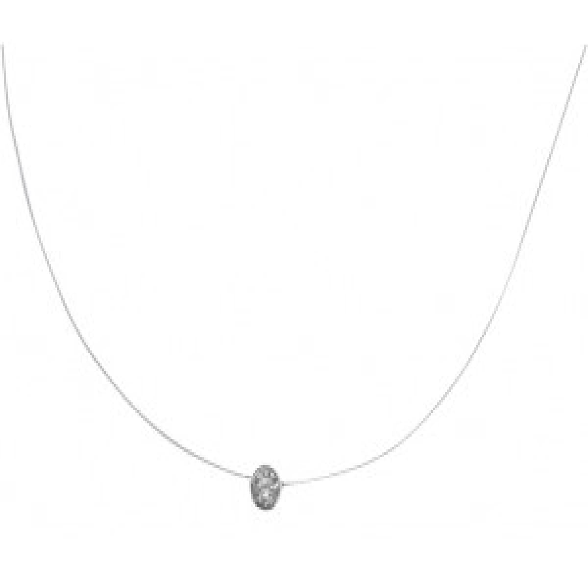 Collier AG925 Longueur Ajustable Maille Forçat Finition Satinée Poids Léger – Argent 925