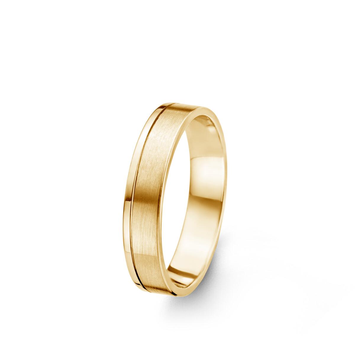 Alliances à motifs gravés géométriques et floraux finement travaillés – Or 18 carats