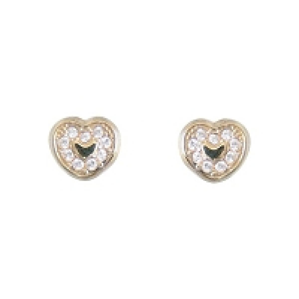 Boutons de Manchette en Pierres Naturelles Blanches AU375 de Forme Classique – Or Jaune 9 Carats