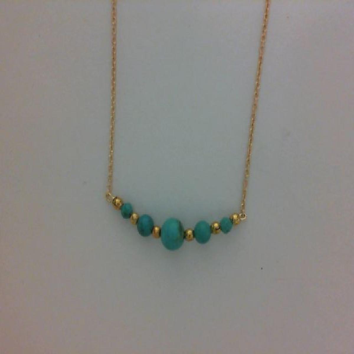 Collier Ras de Cou Édition Limitée Privée ALOÏZE Collection P Couleur – Turquoise