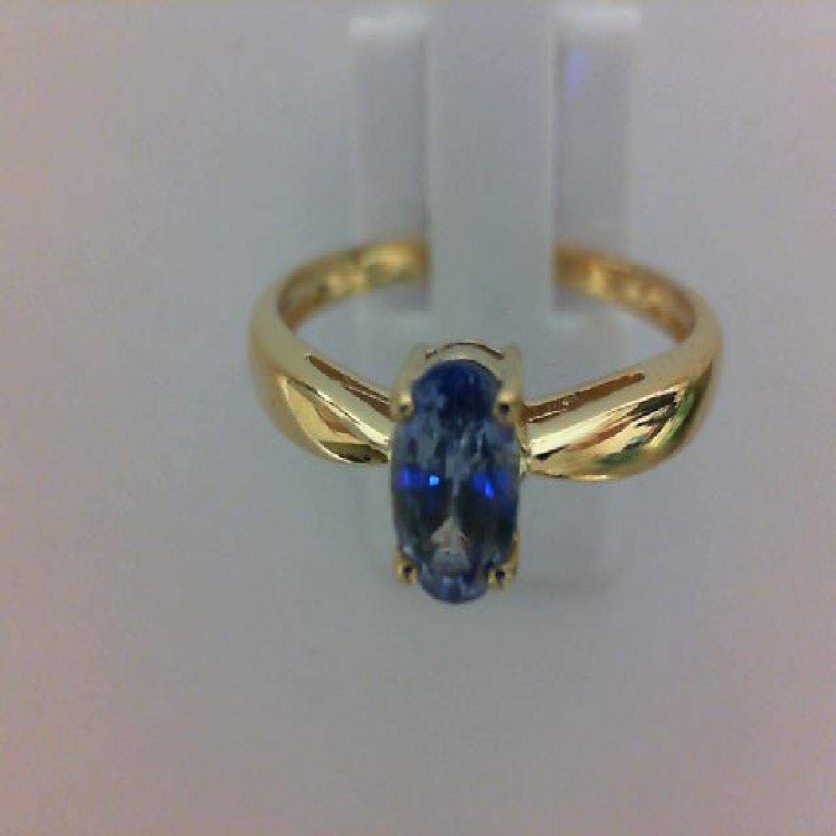 Solitaire Saphir Serti Griffes Classiques Or Jaune 18 Carats Fabrication Française Artisanale