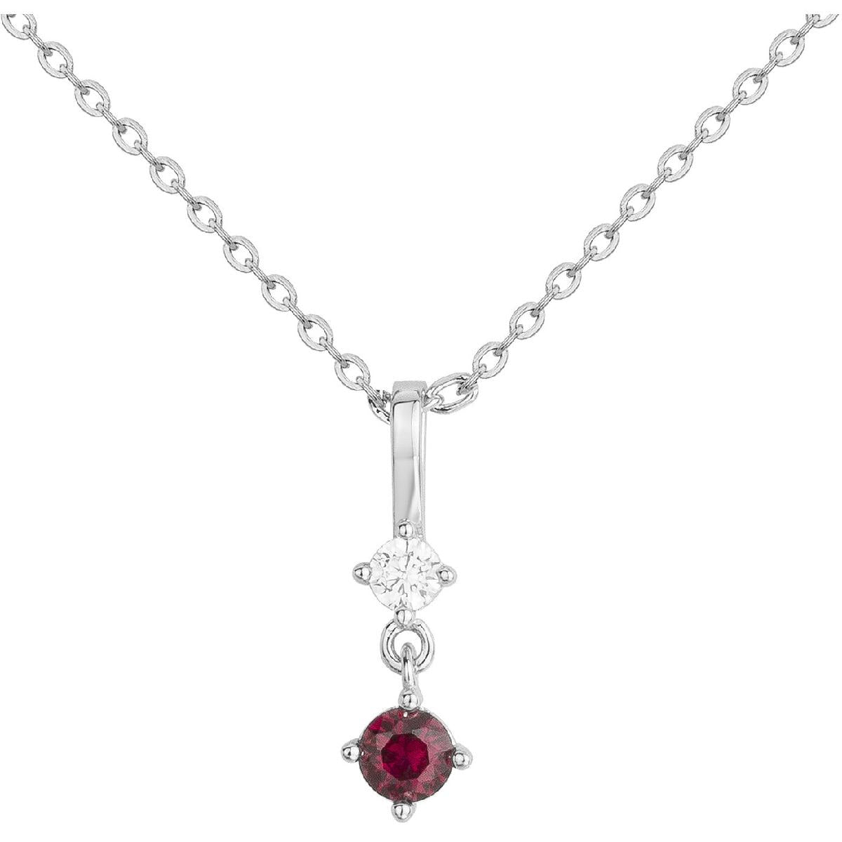 Collier Simple Couleur Modèle P Couleur Edition Zirconium Version Classique – Argent 925