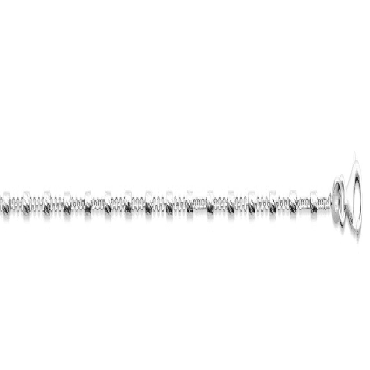 Bracelet Simple Souples ALOÏZE Longueur Réglable Chaîne Fine Maillage Serré – Argent 925