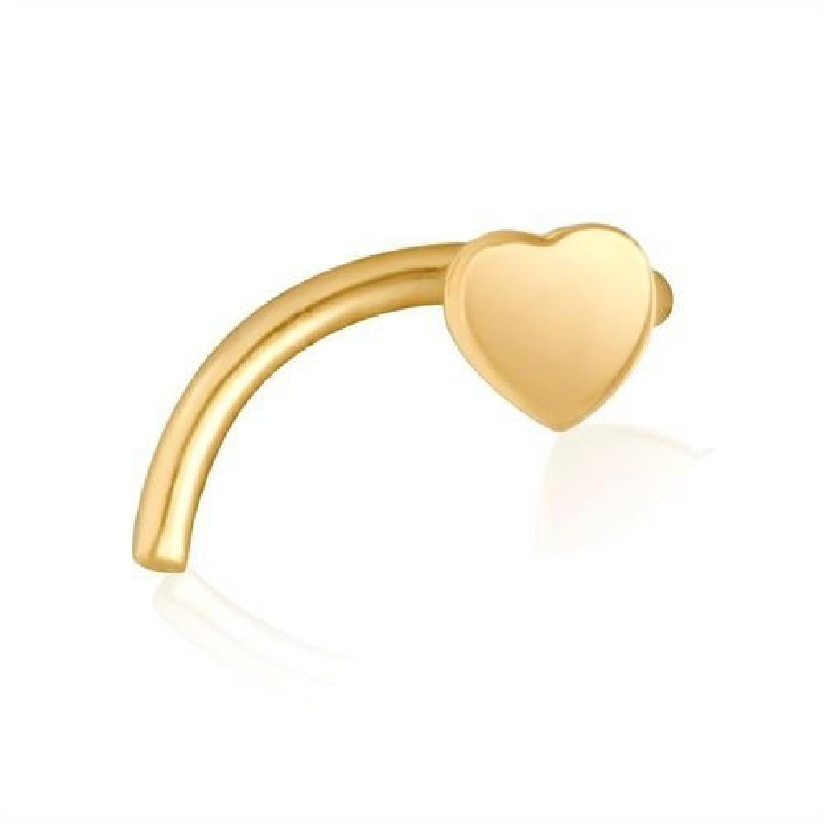 ALOÏZE Piercing Pour Lobe Droit À Tige Longue Et Fine AU750 – Or Jaune 18 Carats