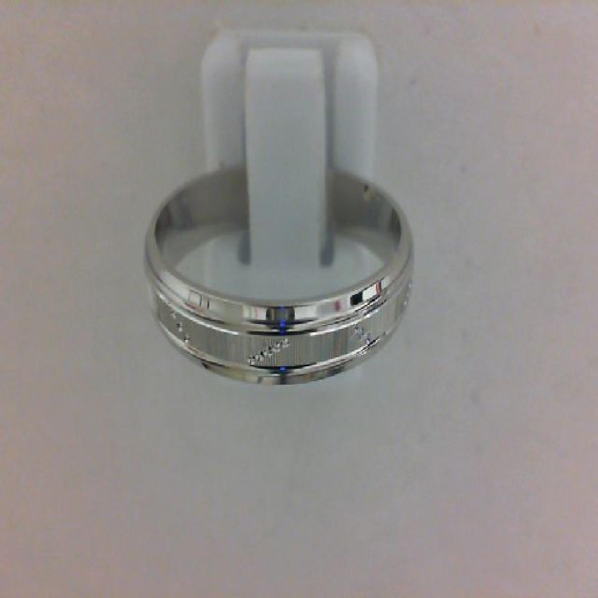 Alliances à Motifs AU750 – Or blanc 18 carats