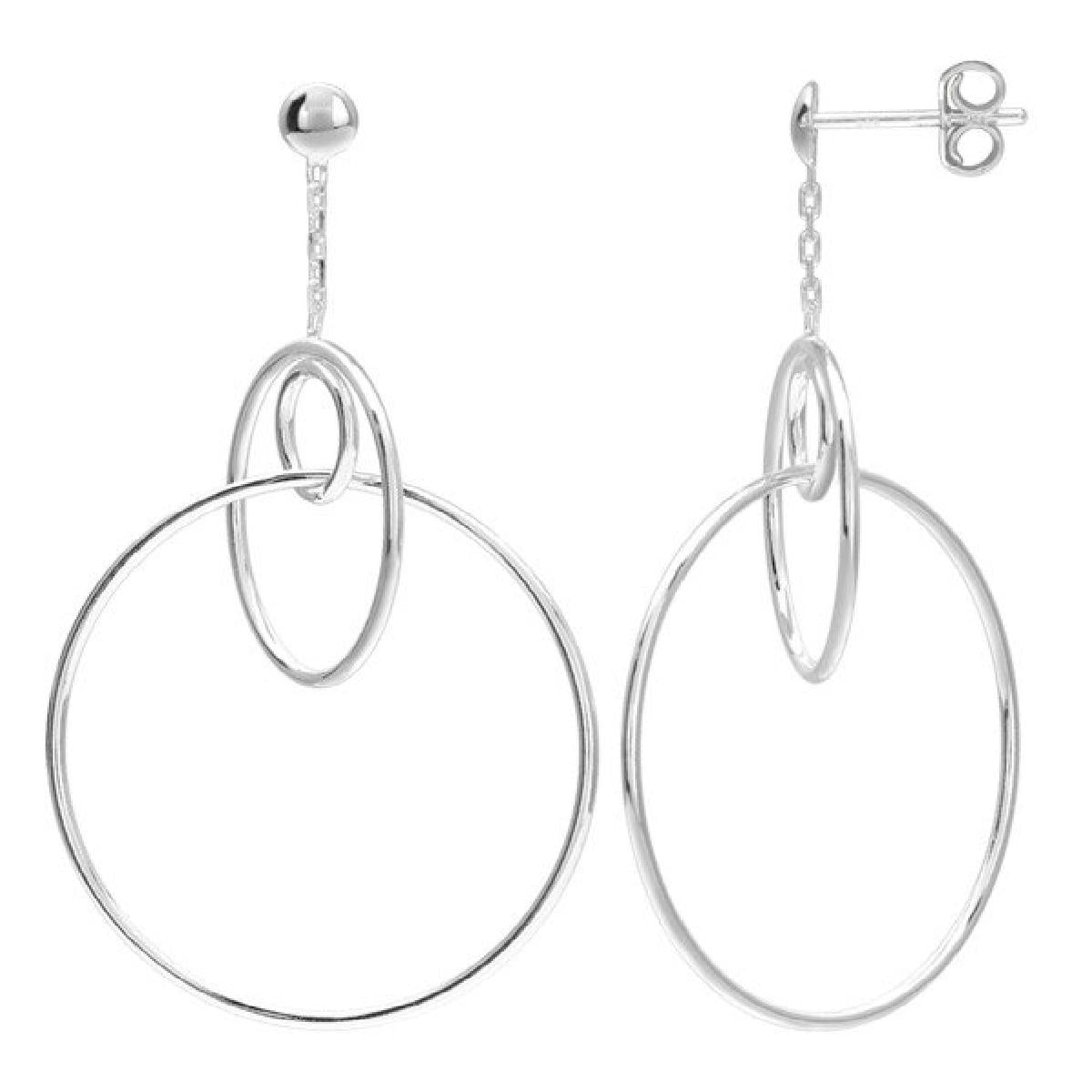 Boucles d'oreilles AG925 Argent 925 rhodié