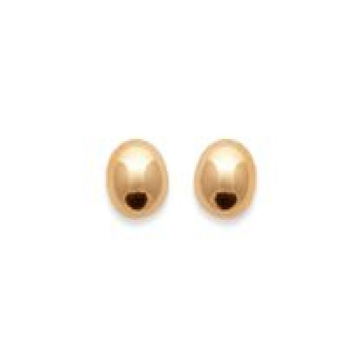 Boutons d'Oreille Gravables À Motifs Ronds Gravés Finement Travaillés – Or Jaune 18 Carats
