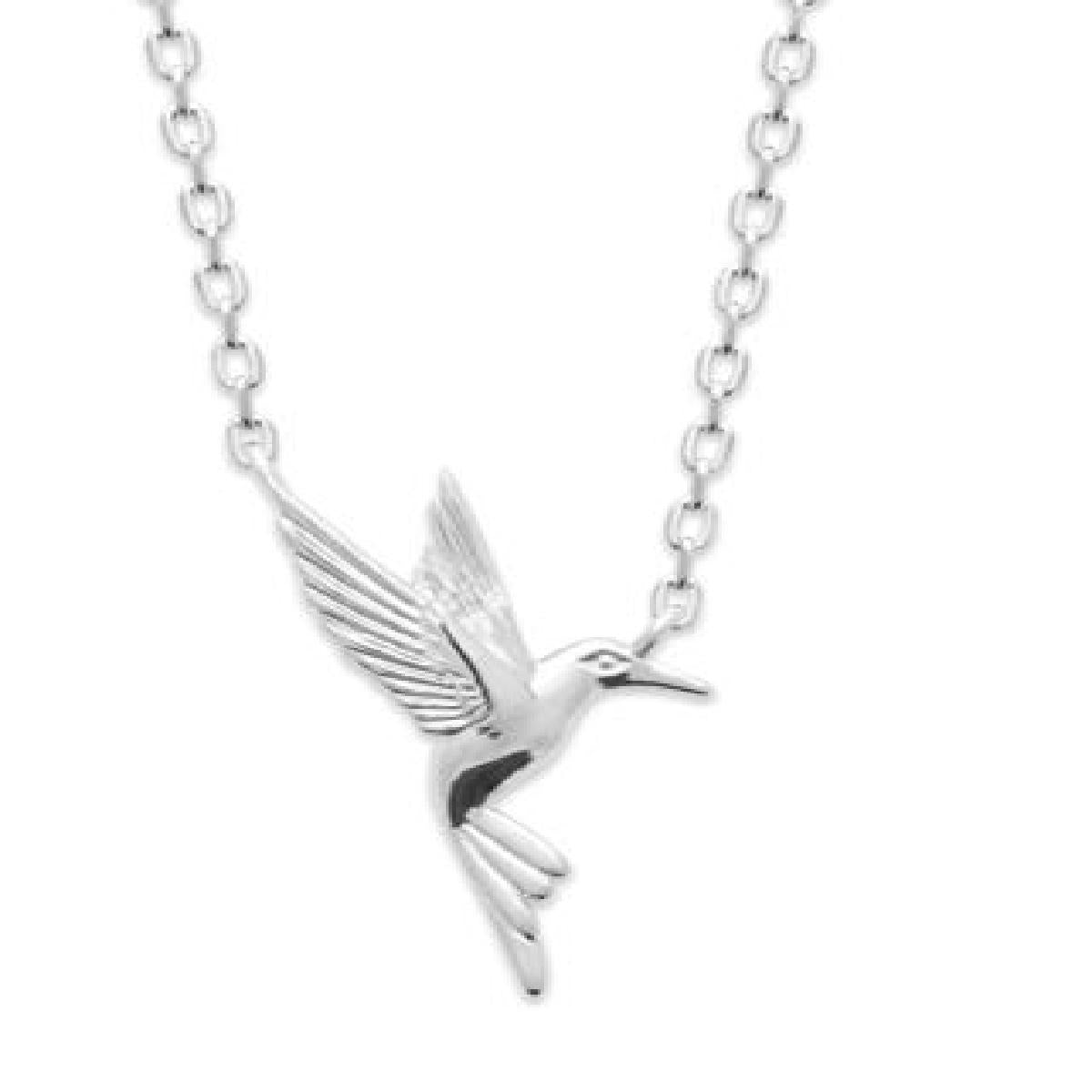 Collier Simple AG925 Argent 925 Pour Femme Finition Satinée Longueur Standard Réglable