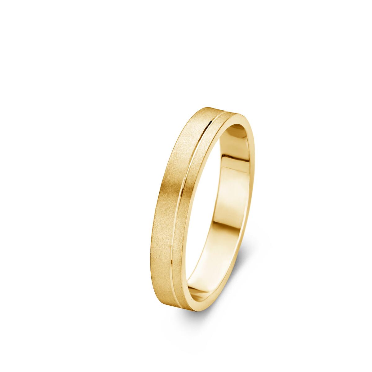Alliances À Motifs Gravés Modèle ALOÏZE Trèfle Entrelacé Pour Couple – Or Jaune 18 Carats