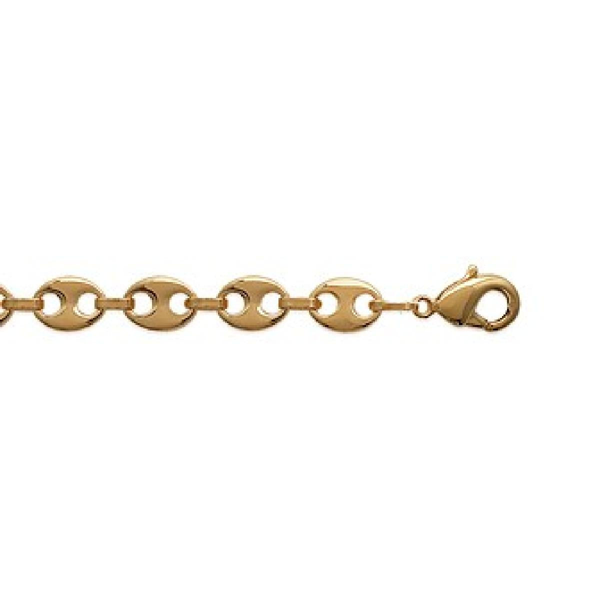 Collier motif Croix Ancre Entrelacs Gravure Fine Aloïze - Or Jaune 18 Carats
