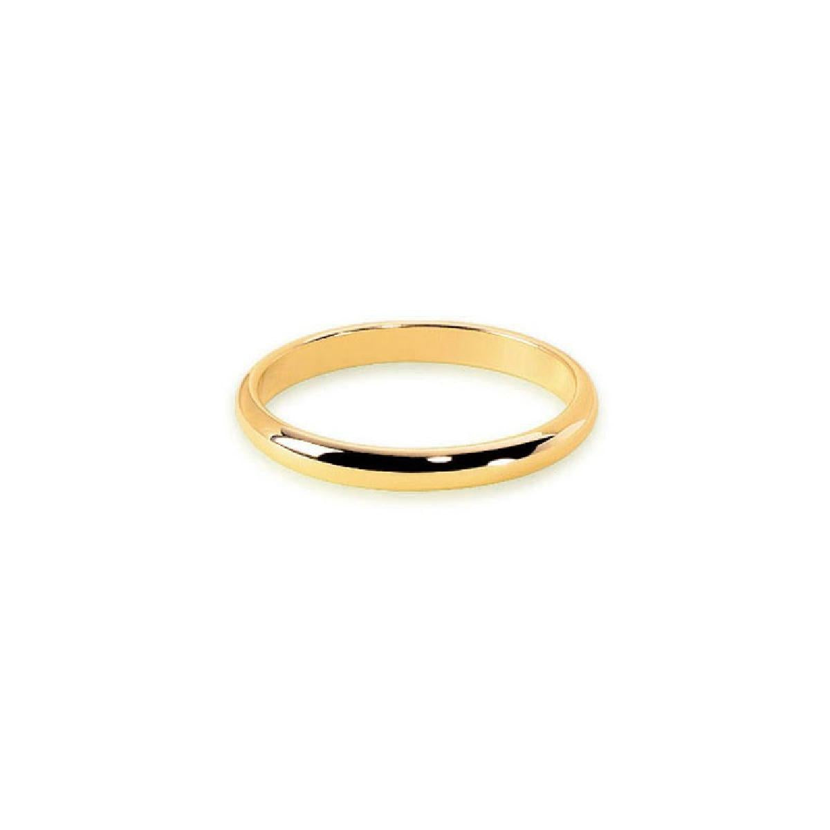 Alliances Lisses Modèle Universel Pour Femme Et Homme – Or 750 Jaune – ALOÏZE Collection