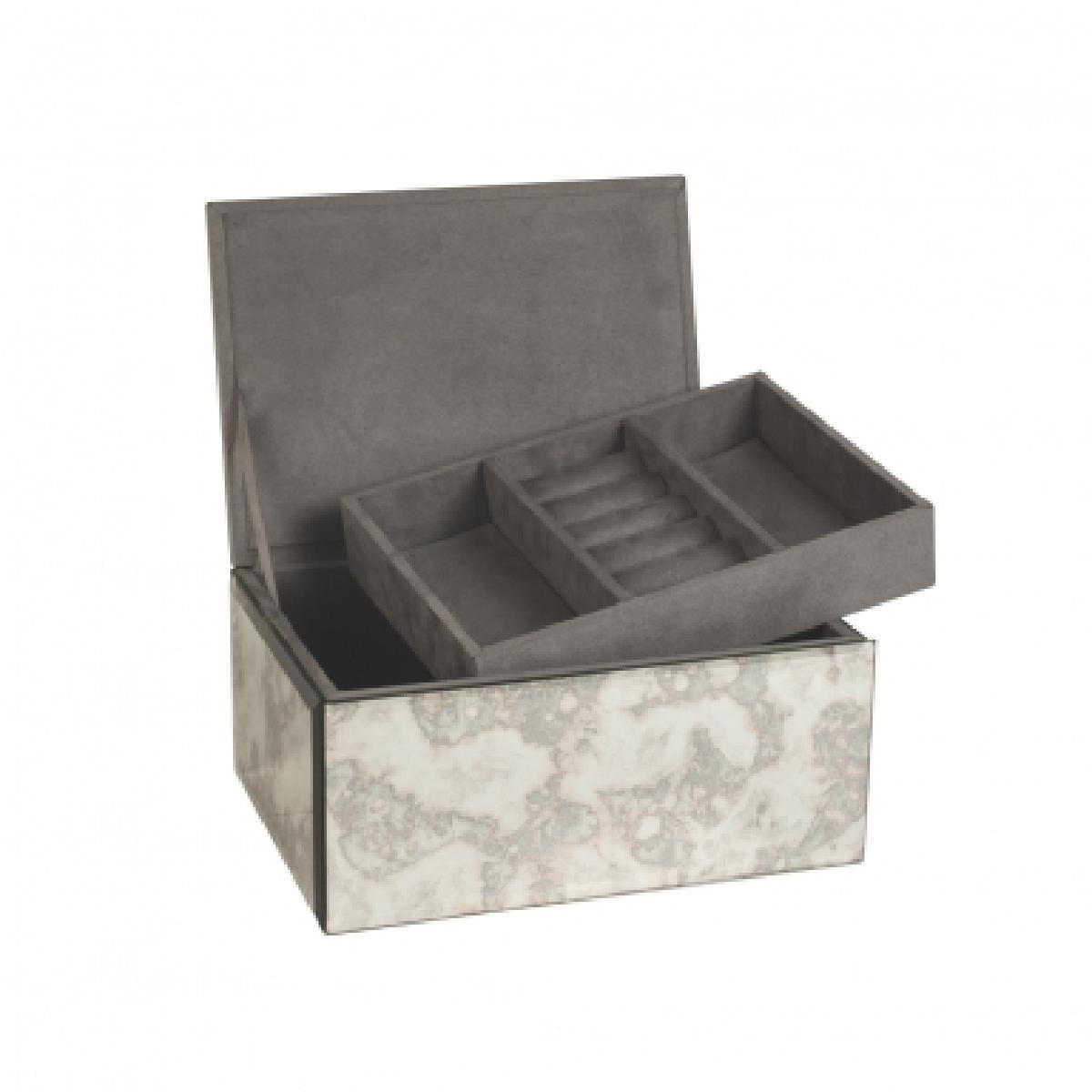 Coffret à bijoux ALOÏZE Collection Précieuse Oriane – Bois de hêtre massif et doublure velours