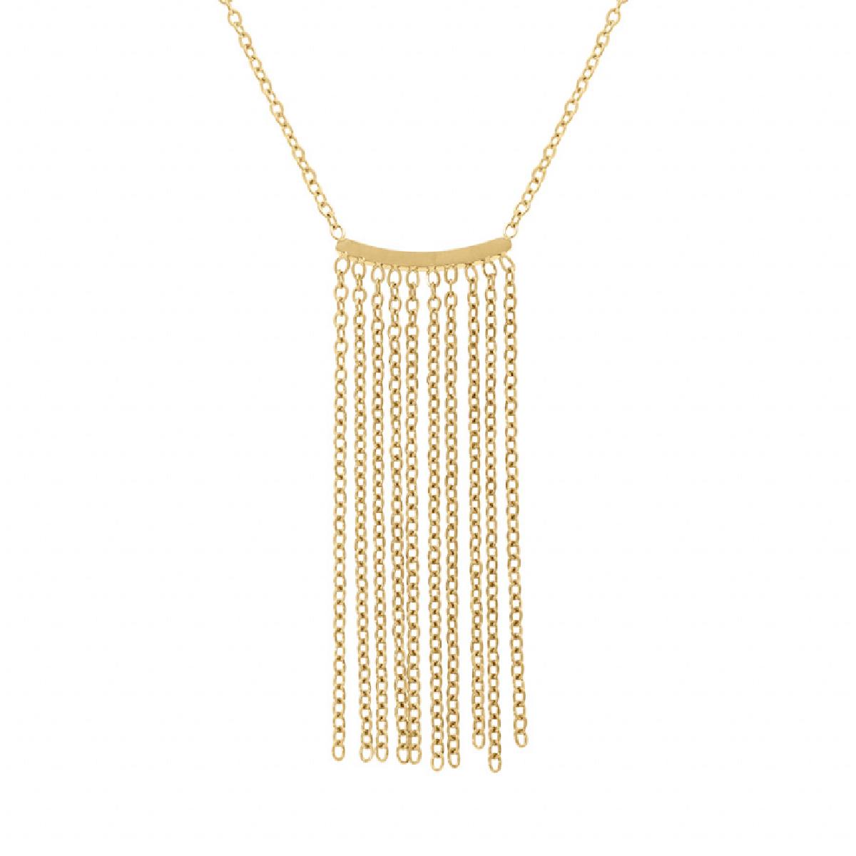 Collier Simple ALOÏZE - Acier Inoxydable, Longueur Réglable, Fermoir Mousqueton Classique