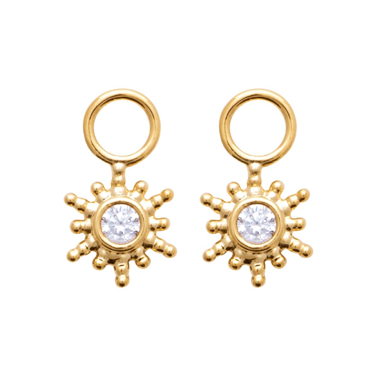 Boucles D'Oreilles Dormeuses ALOÏZE Motif Goutte 8x6 Mm 2 G – Or Jaune 18 Carats