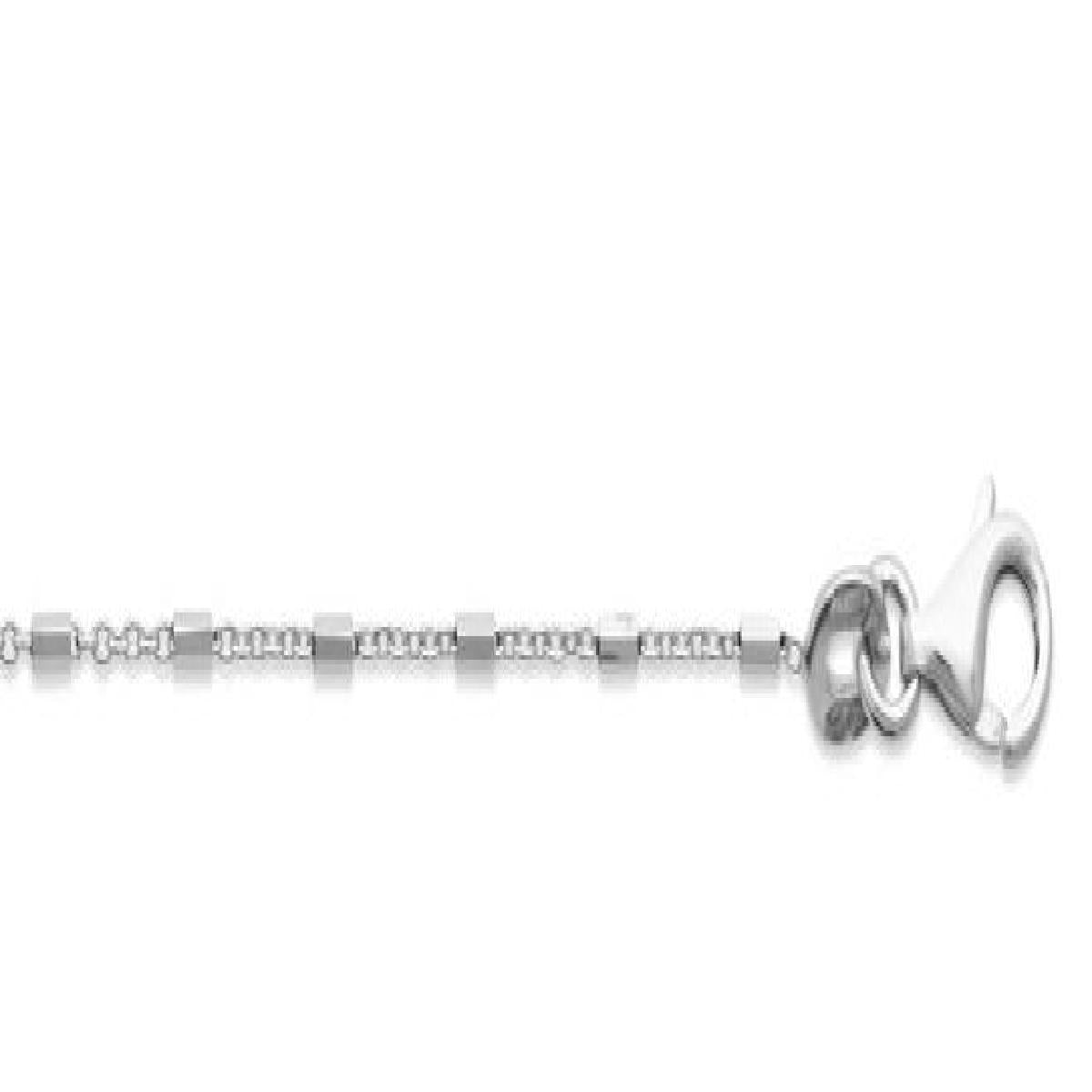 Bracelets Simples ALOÏZE AG925 – Argent 925, Maillons Fins et Longueur Ajustable pour Poignet