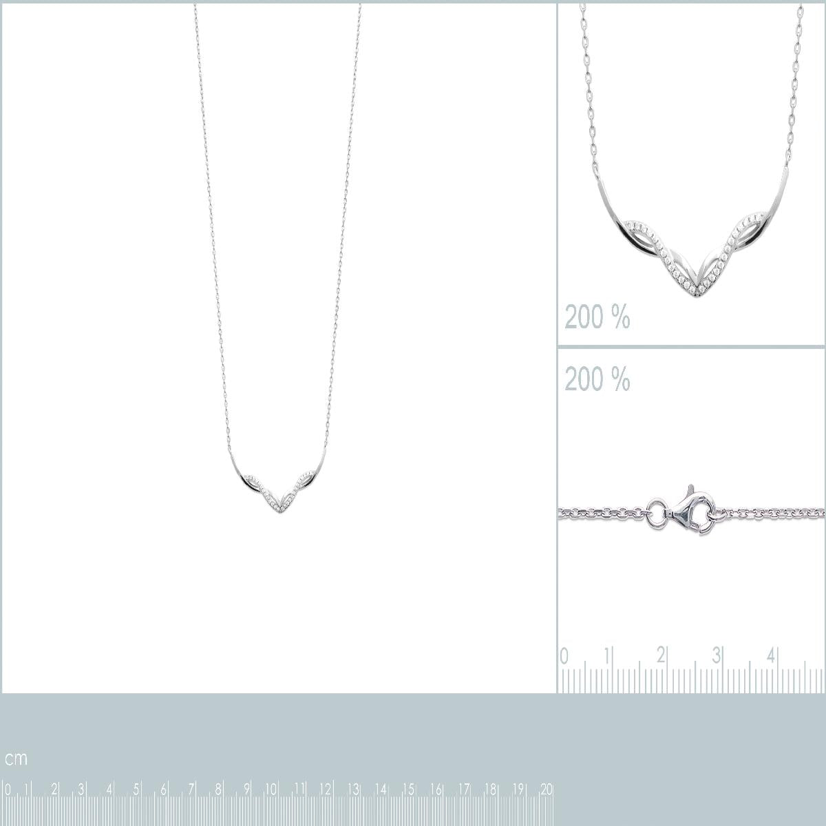 Collier Délicat En Chaîne Fine À Fermoir Mousqueton Longueur Standard AG925 Argent