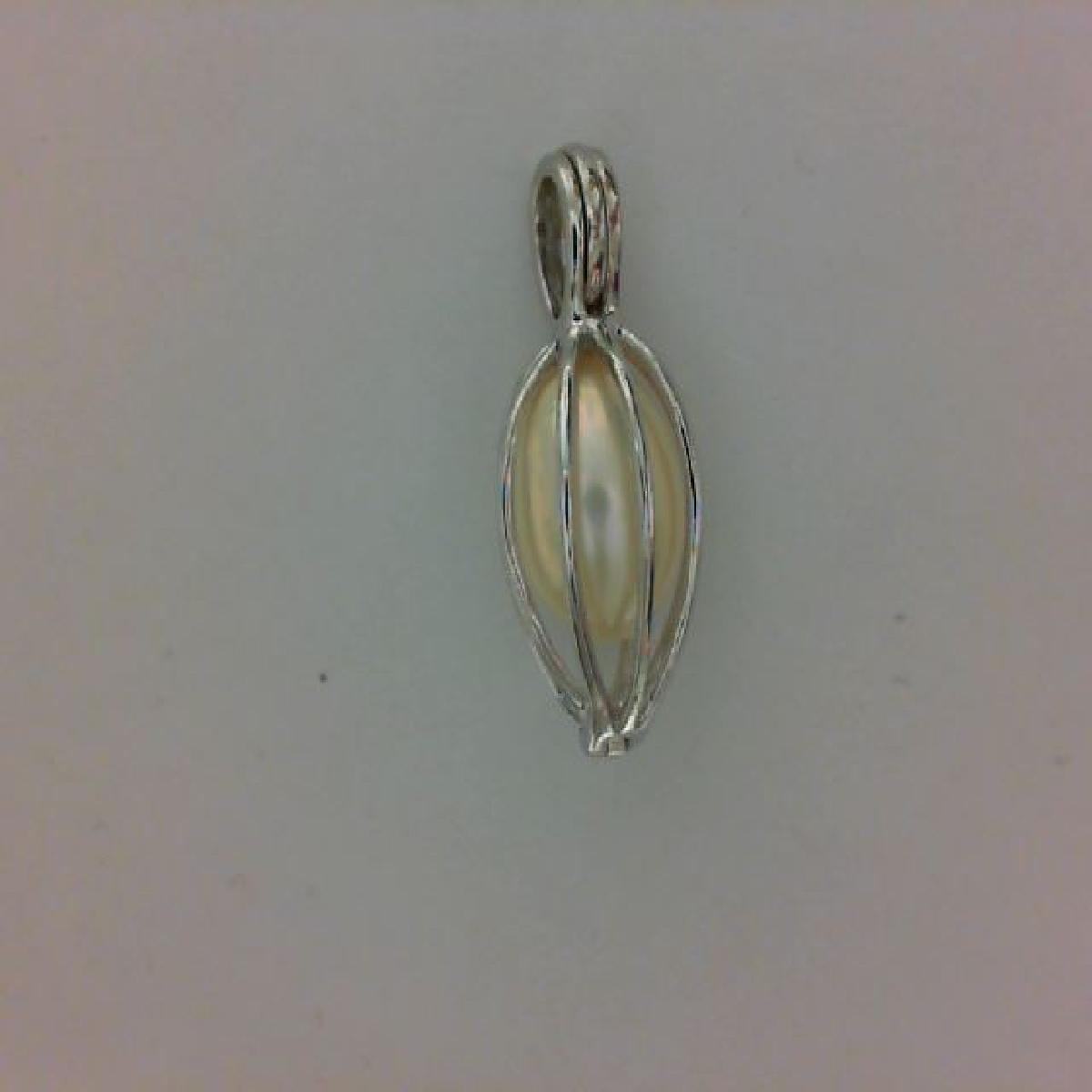 Pendentifs P Blanche Solitaire - Argent 925