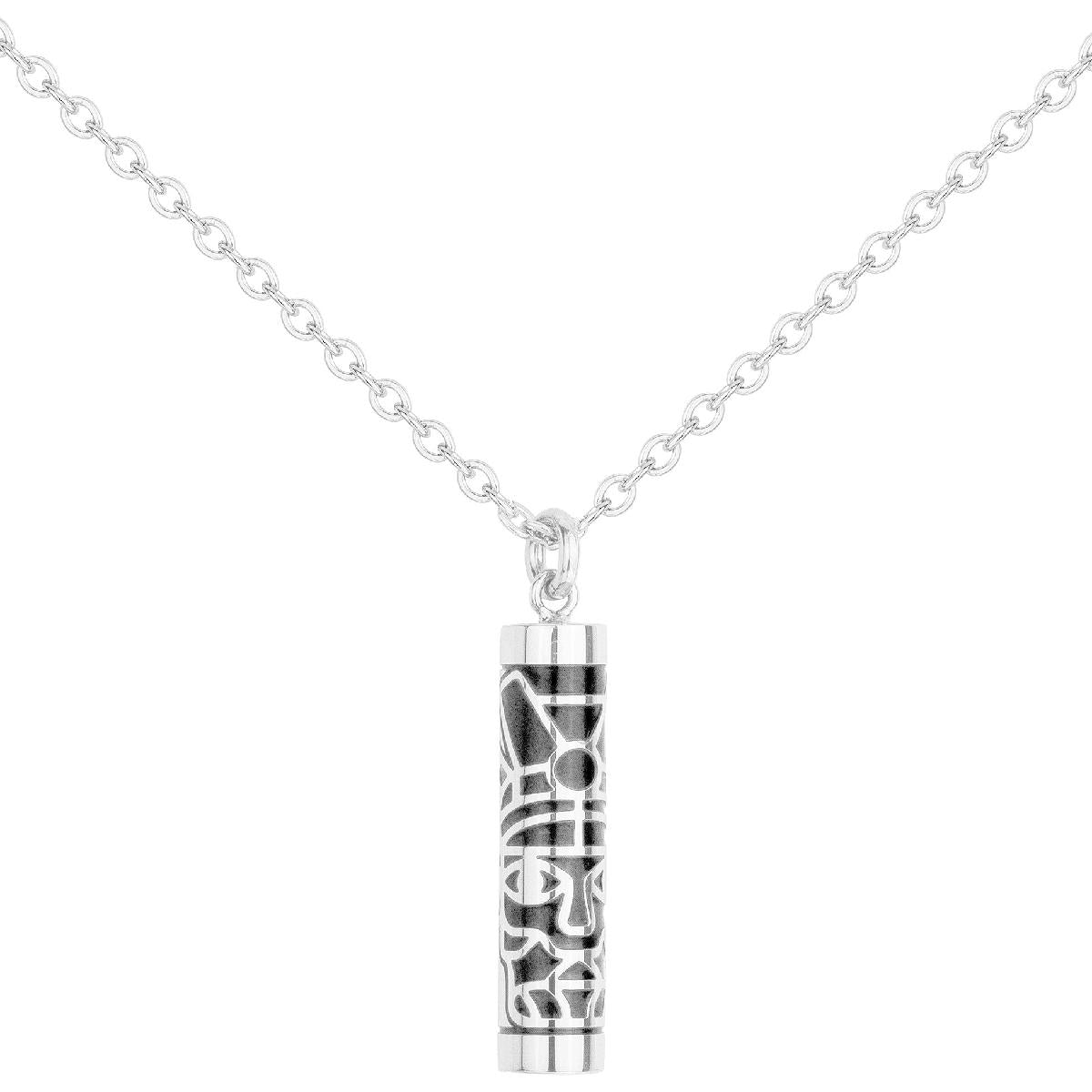 Collier Simple Matières Diverses Acier Modèle Standard Longueur Réglable Taille Universelle