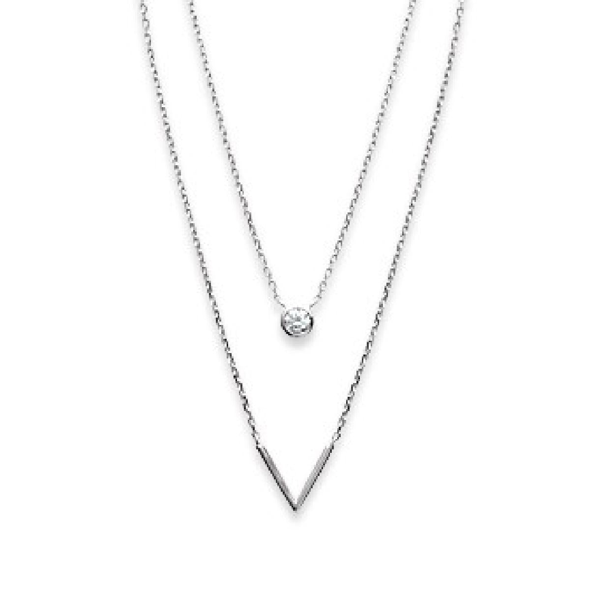 Collier AG925 Zirconium
