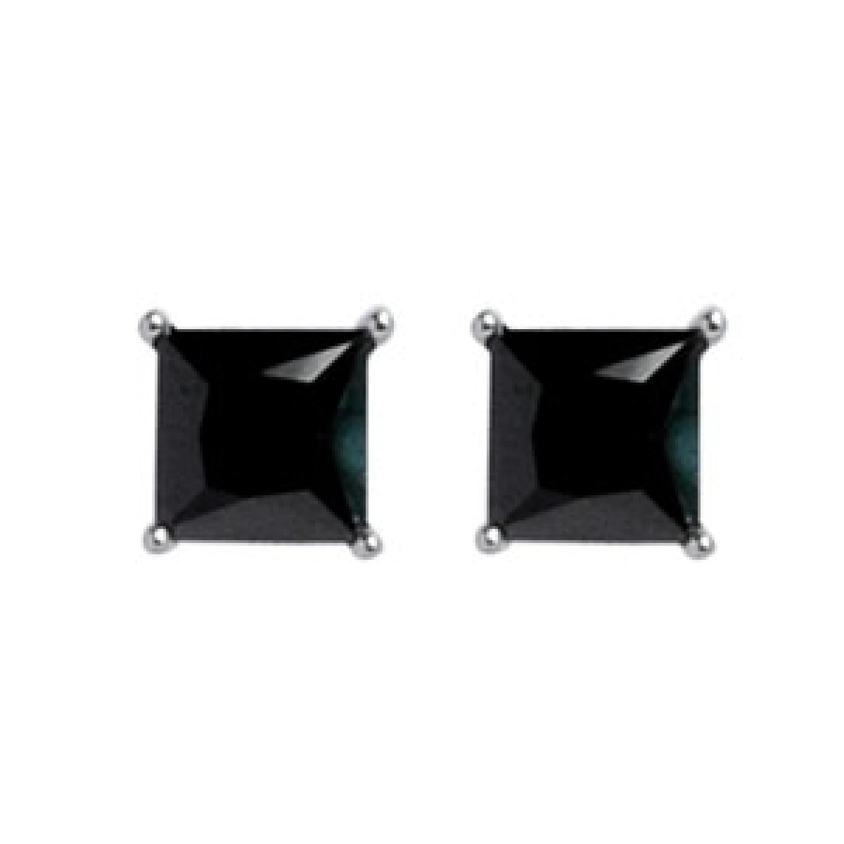 Boucles D'Oreilles AG925 Motif Géométrique D'Atelier Ancien Gravé Fini Satiné – Argent 925