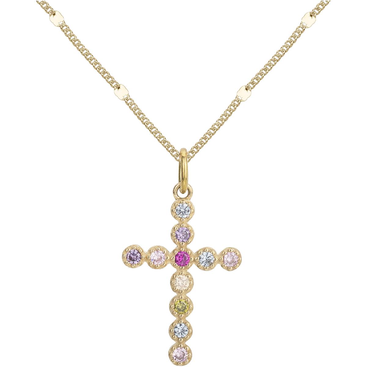 Collier Simple P Couleur Satinée Longueur 55 Centimètres Modèle Ajustable Zirconium
