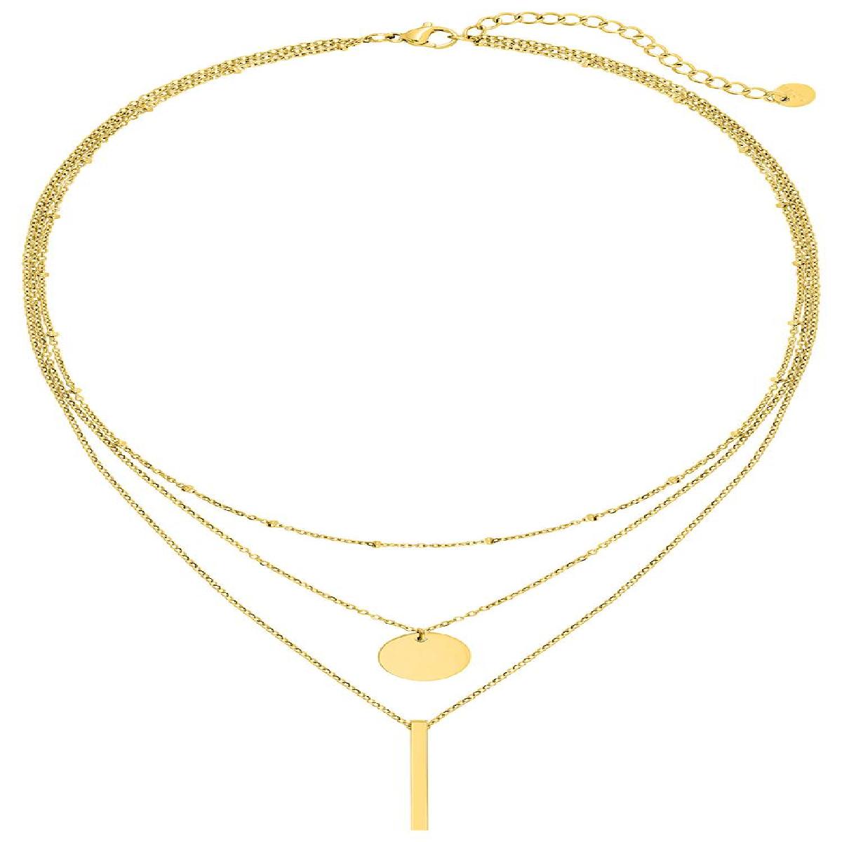 Collier Souple Aloïze 3 mm – Acier Inoxydable 316L Longueur 50 cm Boucle Simple Réglable