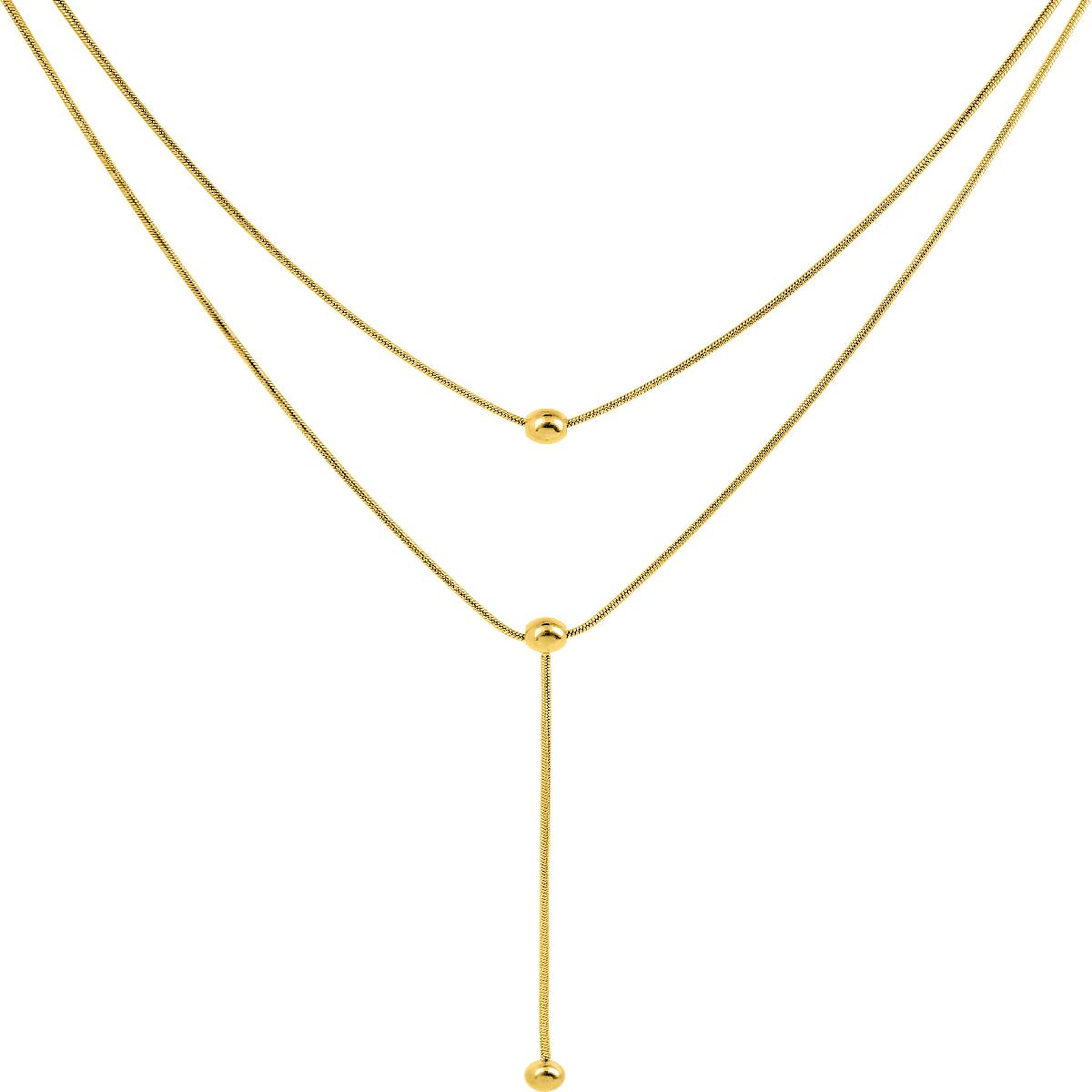 Collier Simple Modèle ALOÏZE Linéaire Longueur 45 Cm Maillons Finement Tissés – Acier
