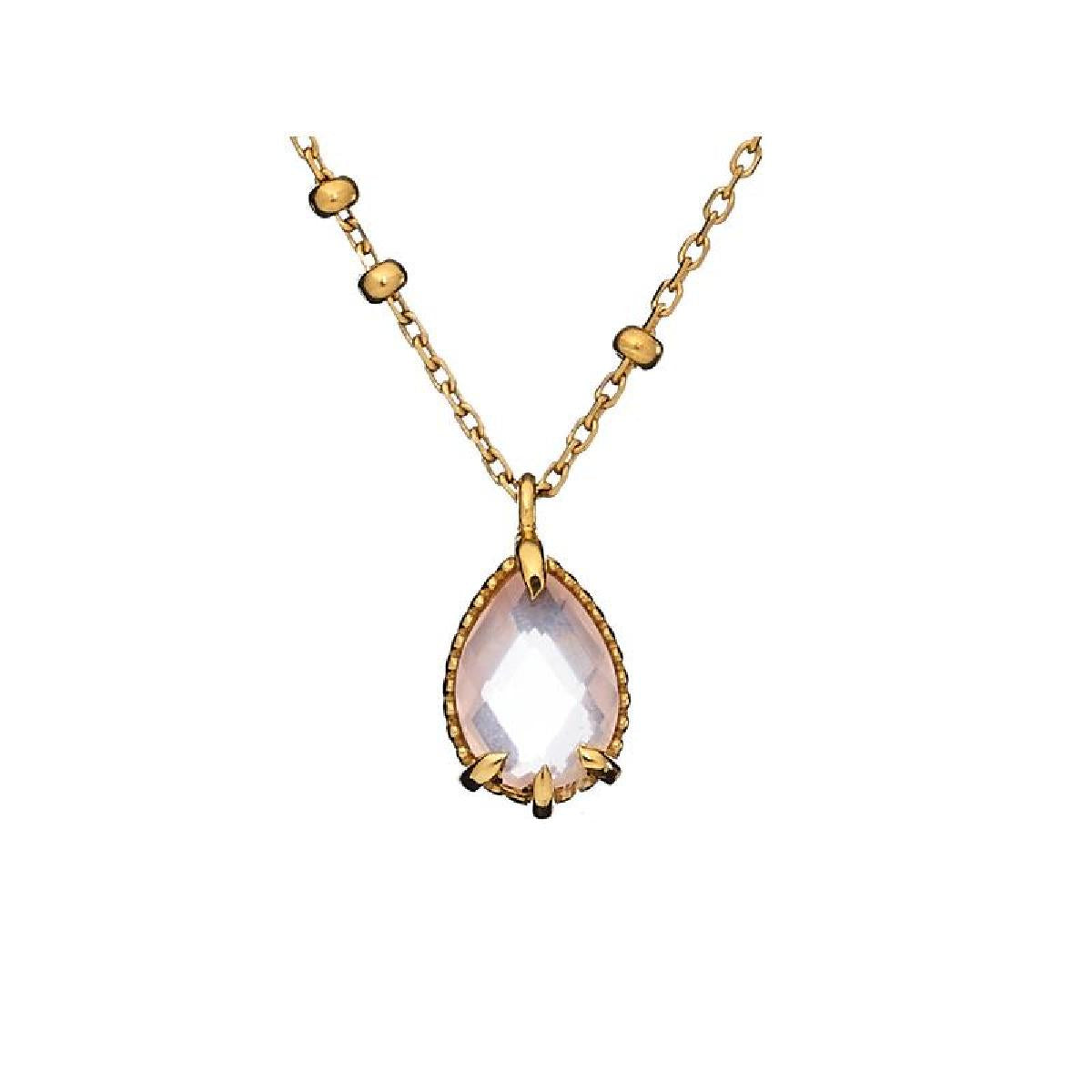 Collier simple Quartz Argent 925