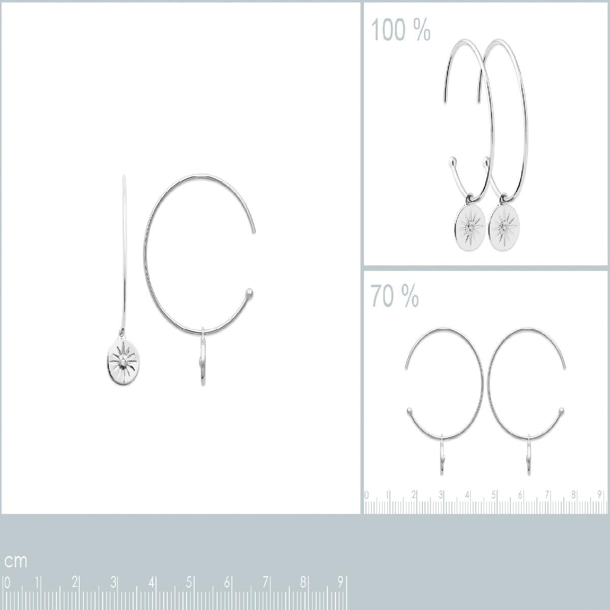 Boucles d'oreilles à clous AG925 – Argent 925