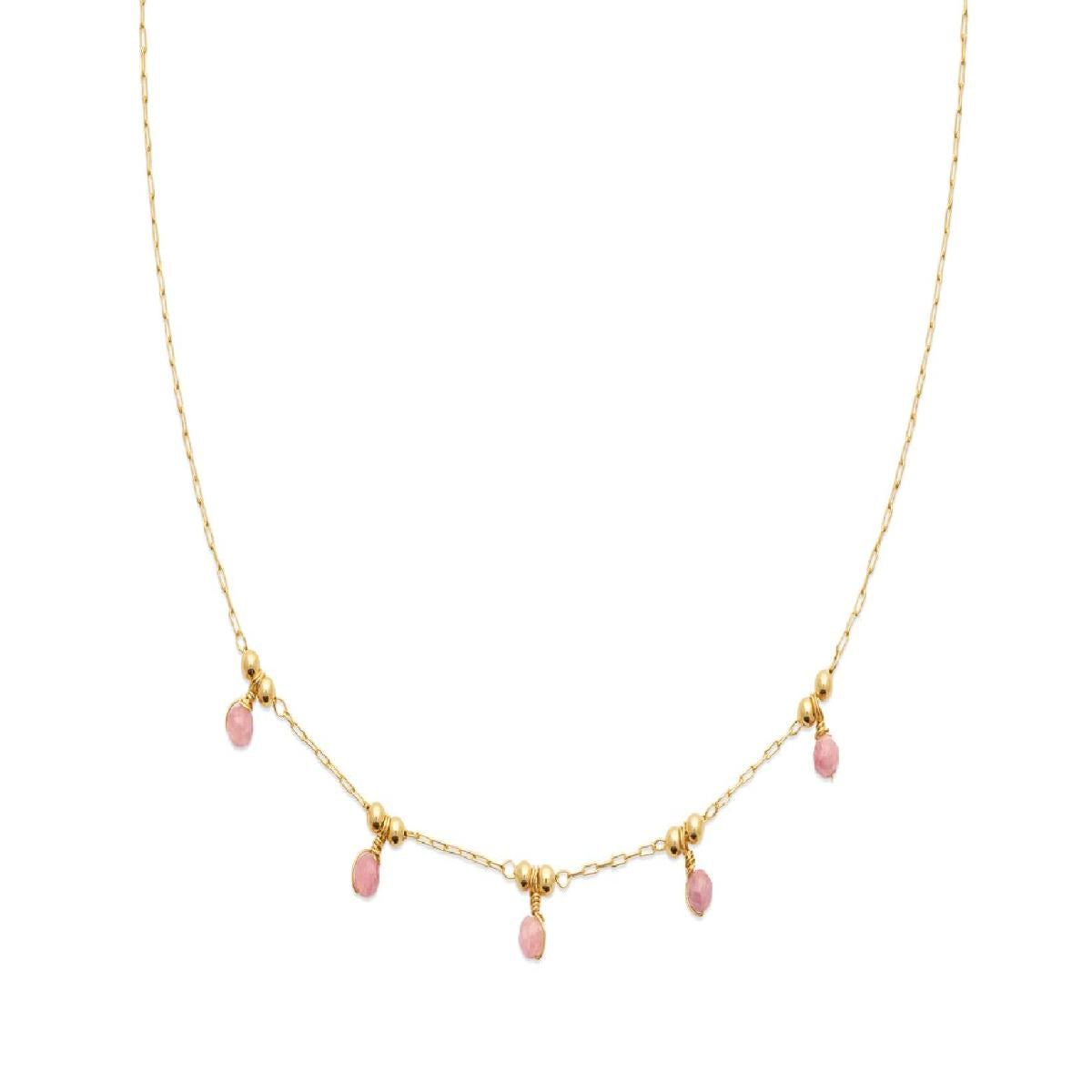 Colliers Souples Modèle Couleur Argentée Longueur Chaîne Fine et Élégante – Tourmaline