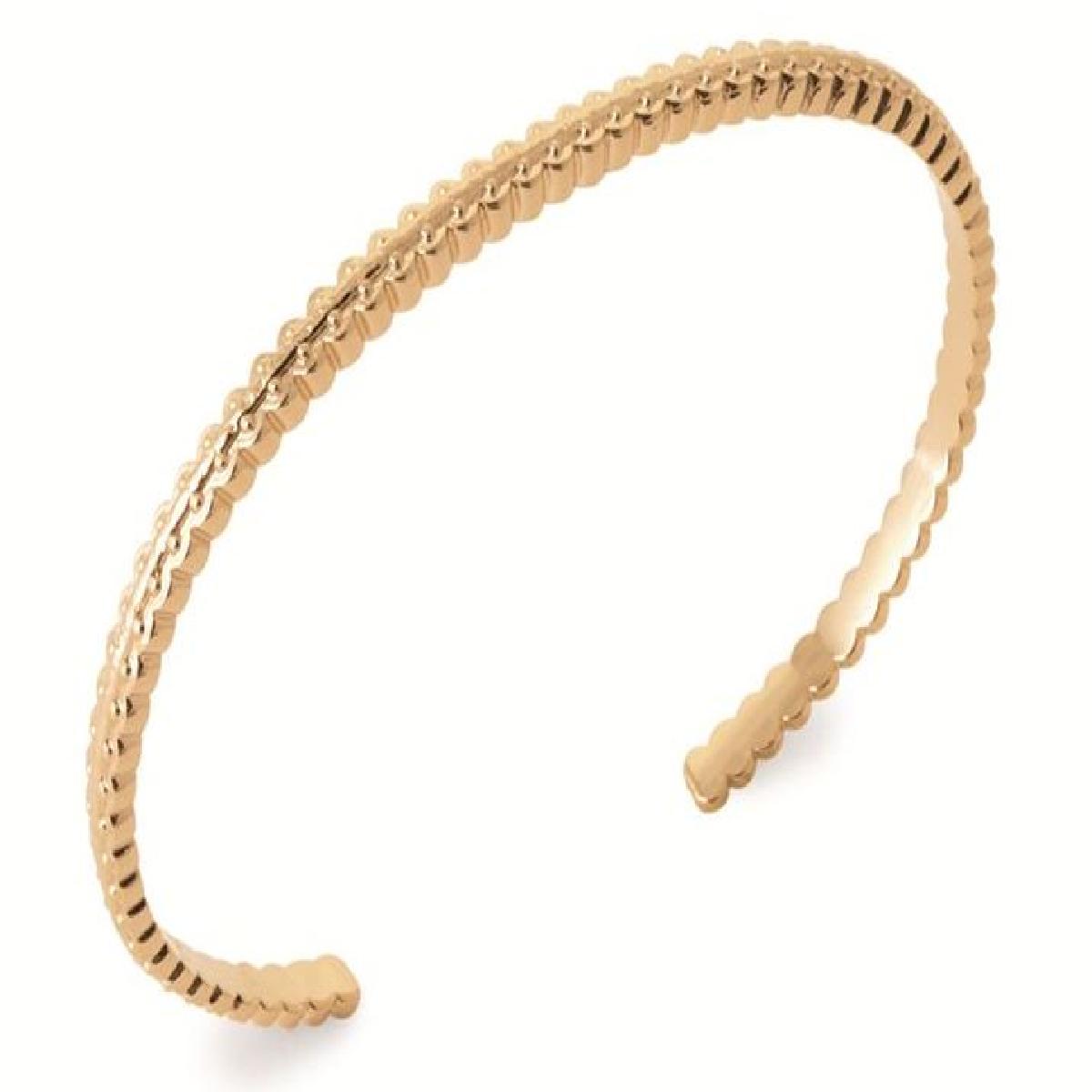 Bracelet Rigide Modèle Héritage Zénith Classique Édition Trésor Gravure Fine - Or Jaune 18 Carats