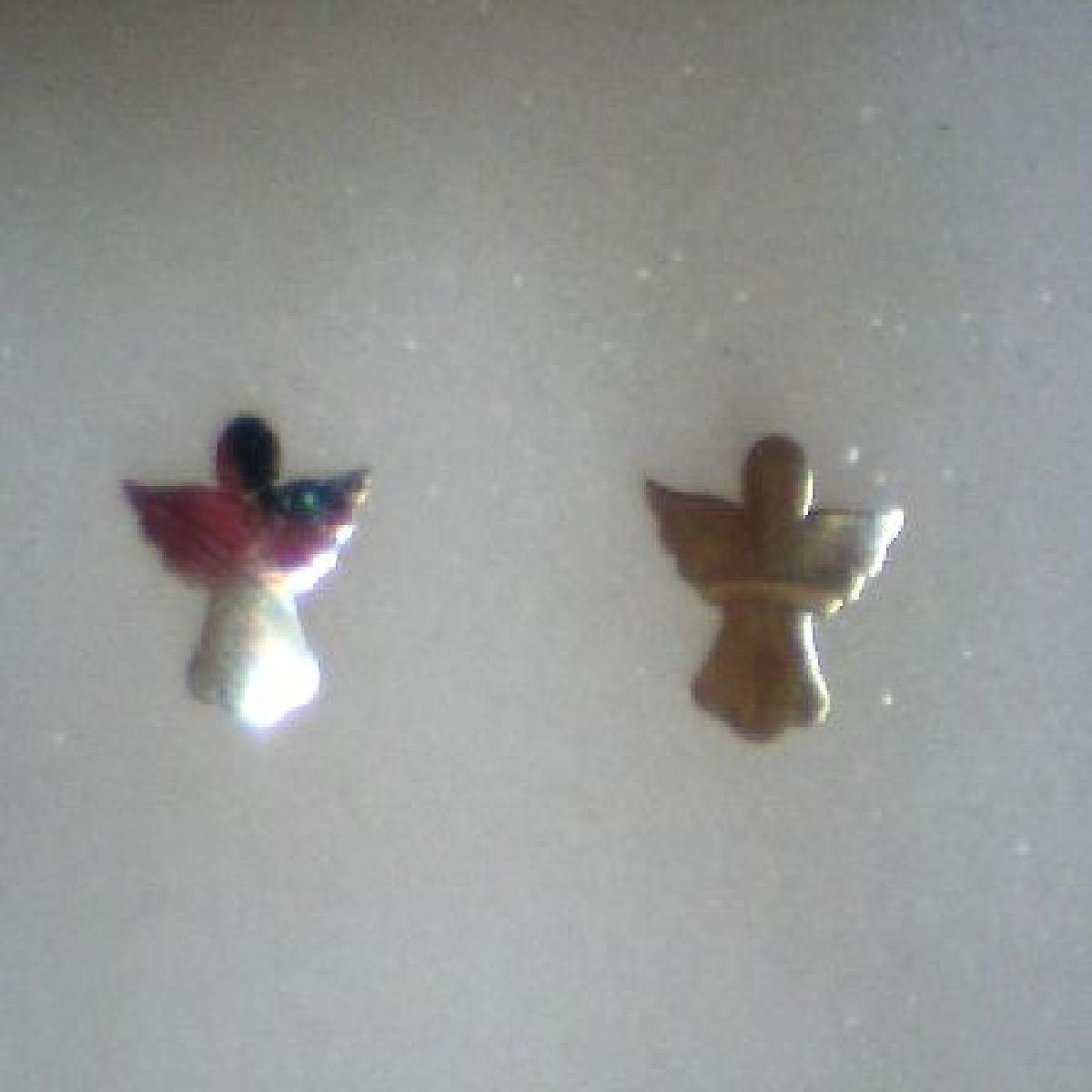 Boucles d'oreilles pendantes et discrètes au motif géométrique AU375 – Or 9 carats