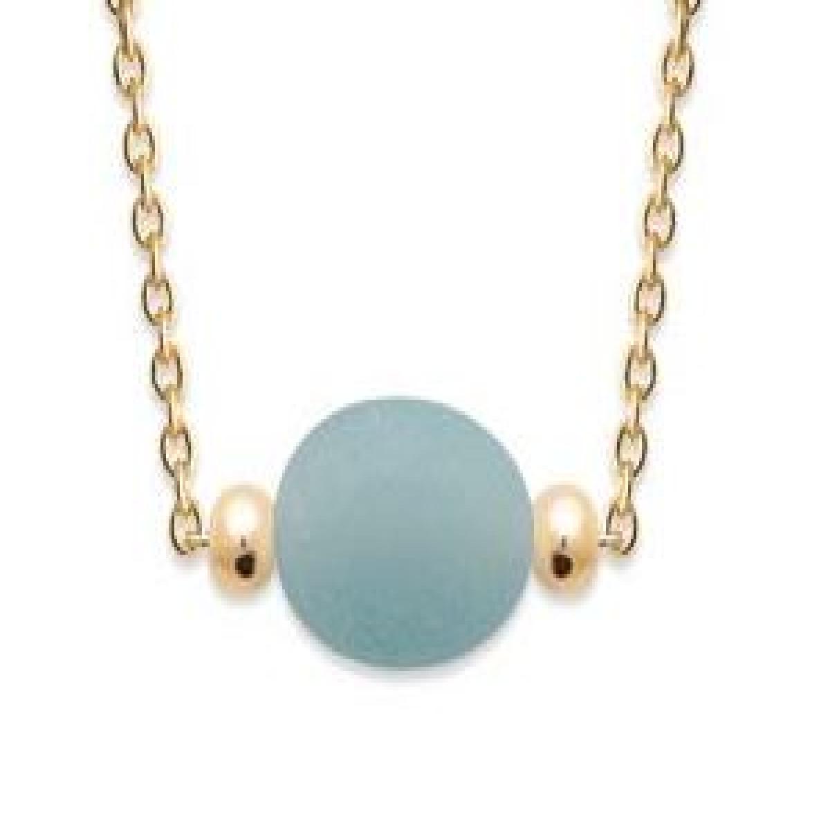 Collier Simple P Couleur Version Collection Longue Ajustable Pro Or Jaune 18 Carats