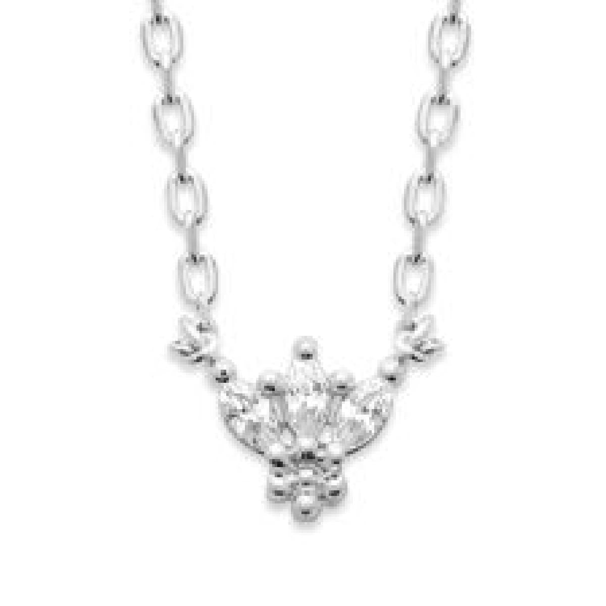 Collier simple P. Blanches Zirconium Edition – Argent 925 ALOÏZE Joaillerie Collection