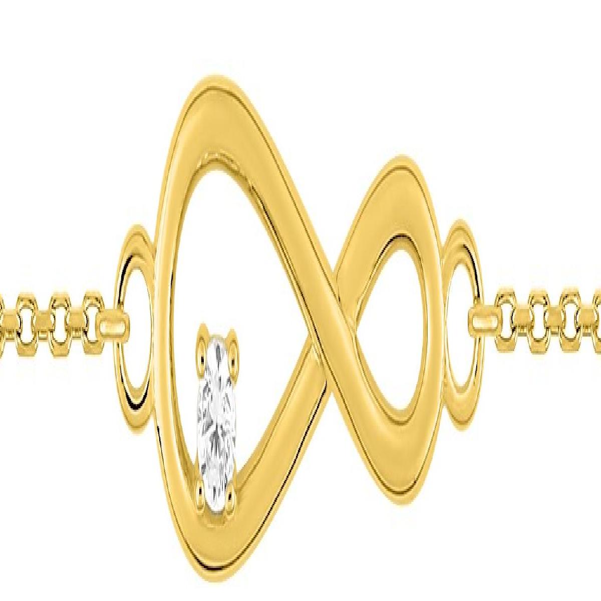 Bracelet Simple P. Blanches Collection Élégance – Zirconium Finition Satinée Et Mate