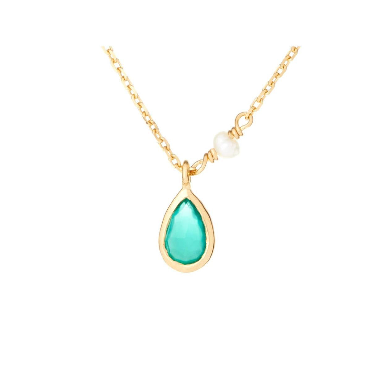 Collier Simple P Couleur Argent 925 Onyx Version Standard Longueur Ajustable Edition Classique