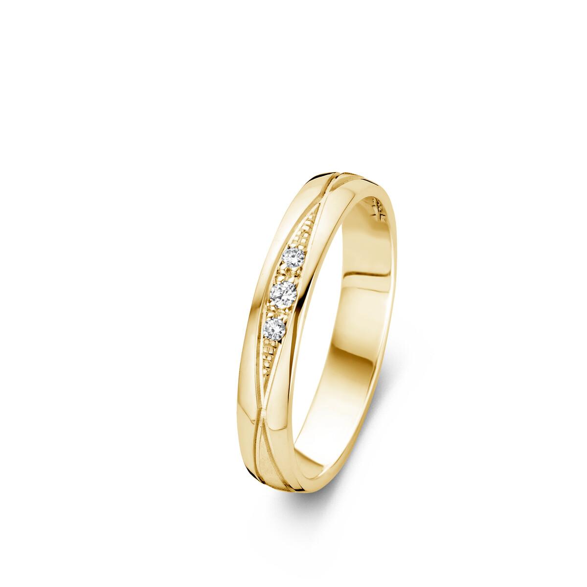 Collier Compositions Pierres Blanches Diamant Pavé Taille Rond Gravé – Or 18 Carats