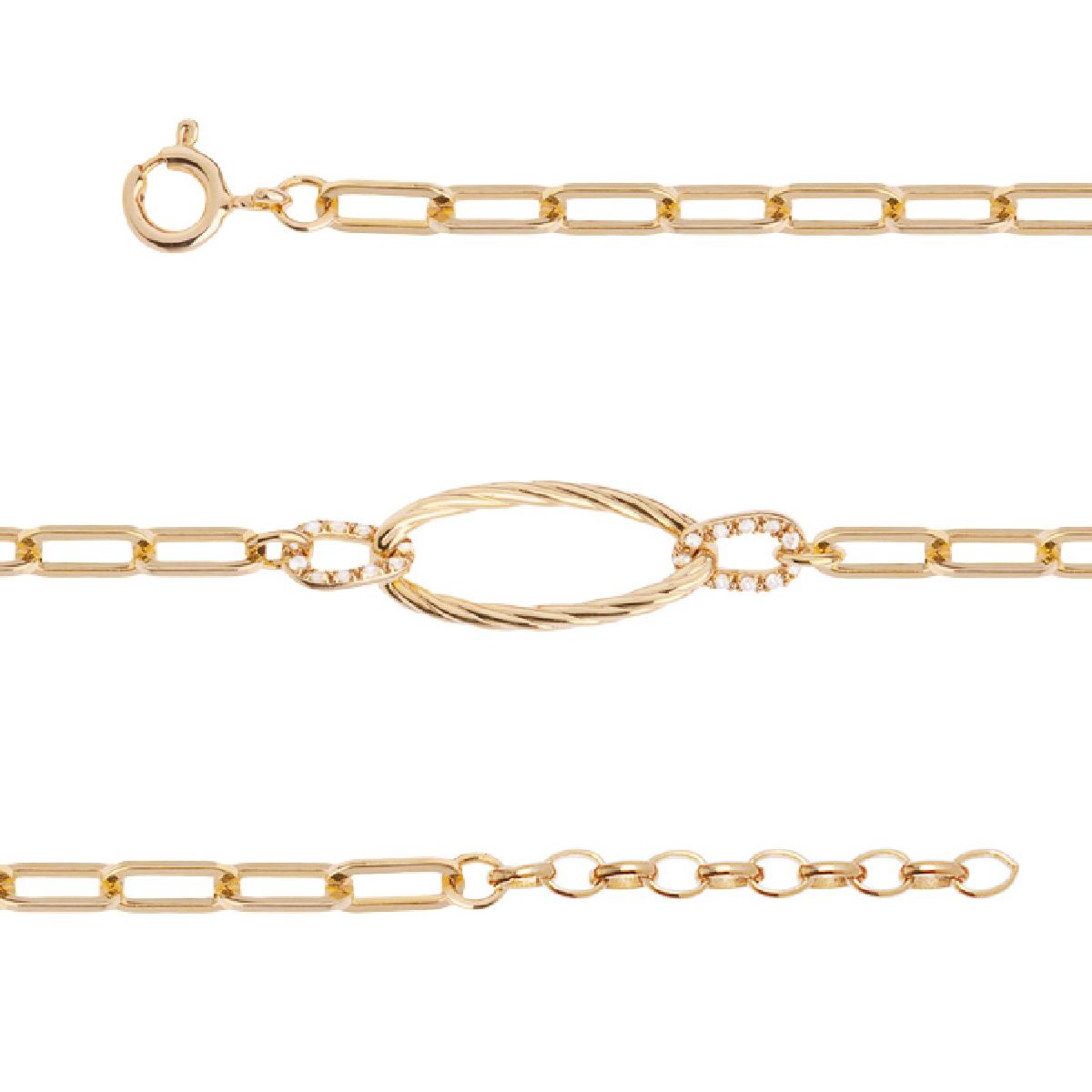 Bracelets En Maille Fins Et Délicats P. Blanches – Zirconium